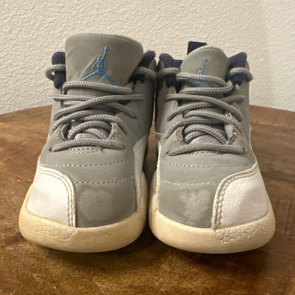 Jordan 12 Retro Shoes University Blue Wolf Gray - Picture 9 of 10